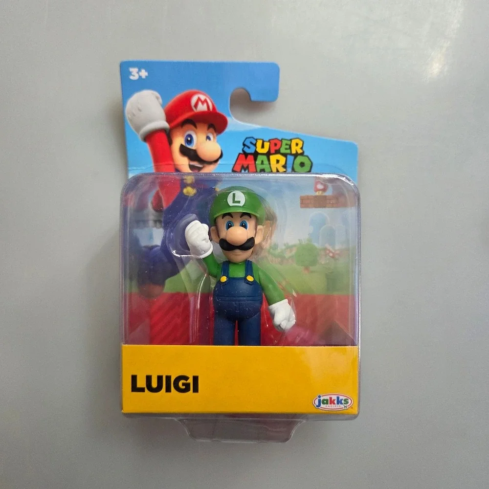Nintendo Super Mario Luigi 2.5 Inch Action Figure Jakks Pacific 42125 New
